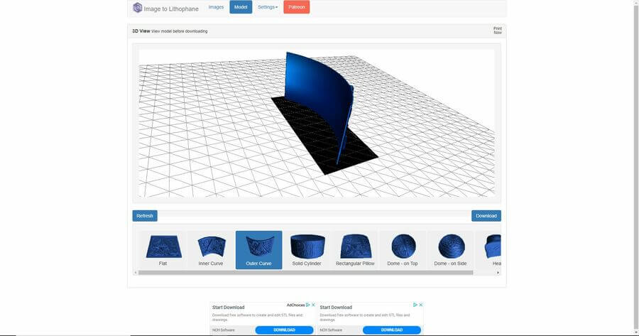 outer-curve-3d-litophane outer-curve-3d-litophane