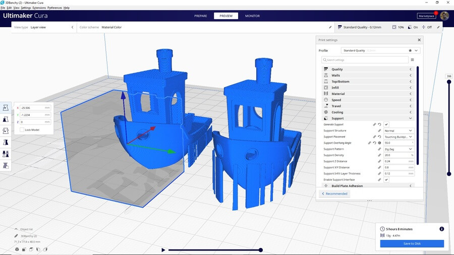 quitar-soportes-pieza-3d